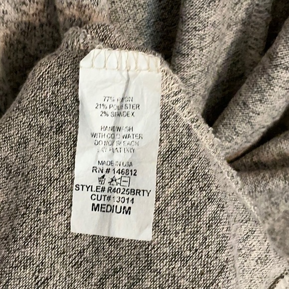 Caution To The Wind Heathered Taupe Cardigan with Waterfall Design - Picture 3 of 5